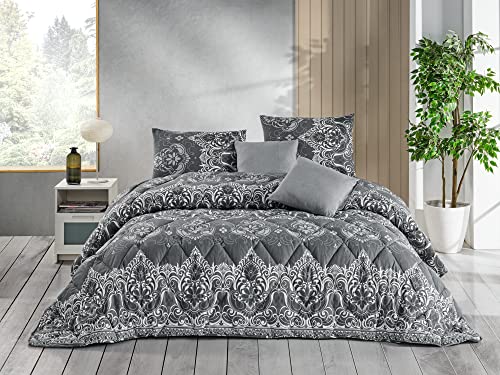 Dark Gray Floral