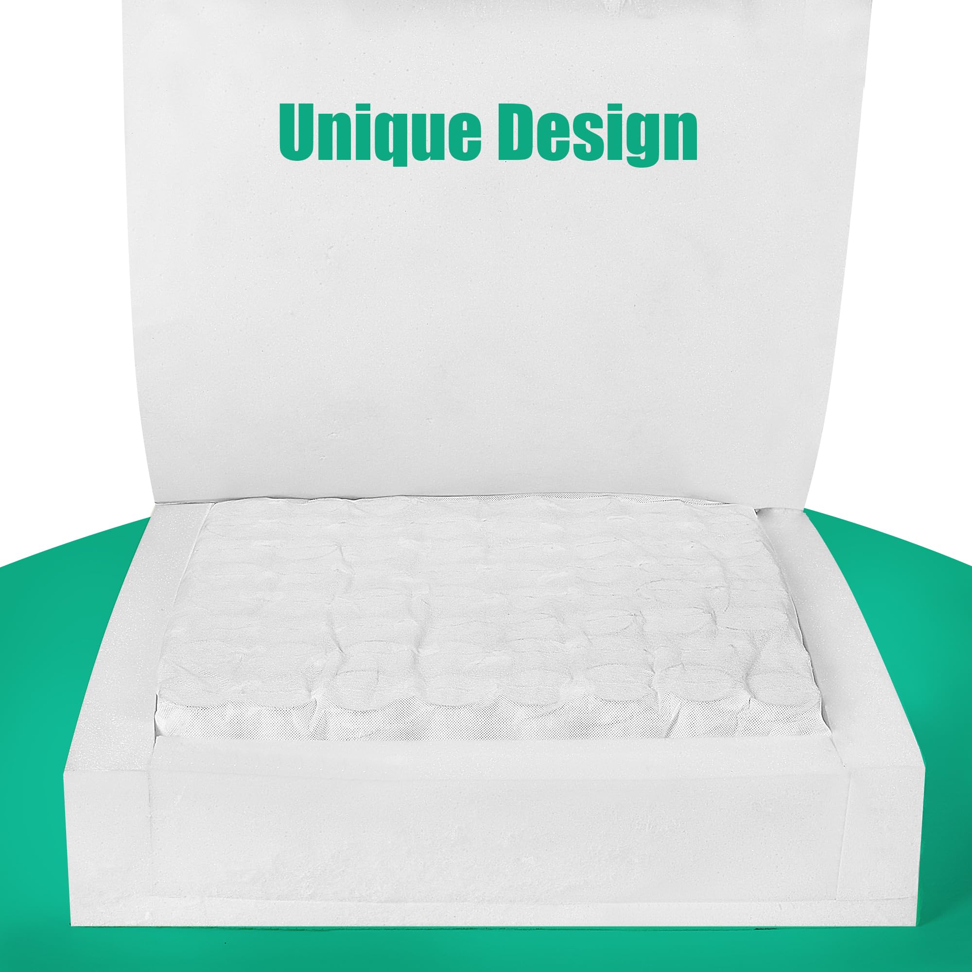 HOMBYS Replacement Sofa Cushion with Inner Spring - High Density Foam & Dacron Upholstery Batting - 24