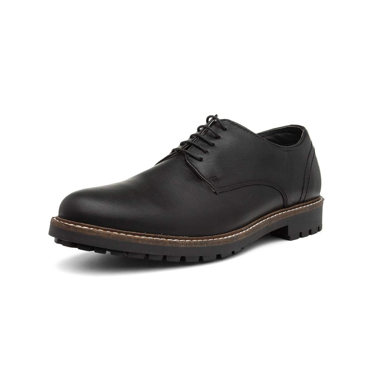 Red Tape Men's Derby Lace-up Dress Shoes - Classic Oxford Style Formal Shoes for Business, Office & Wedding (Black) | Comfortable Leather Shoes for Professional & Special Occasions