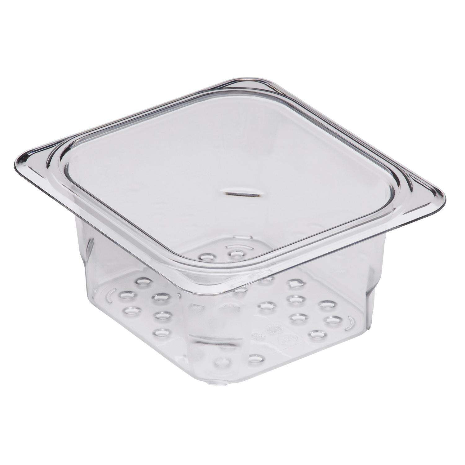 Cambro 63CLRCW135 Camwear 1/6 Size Clear Colander Pan - 3