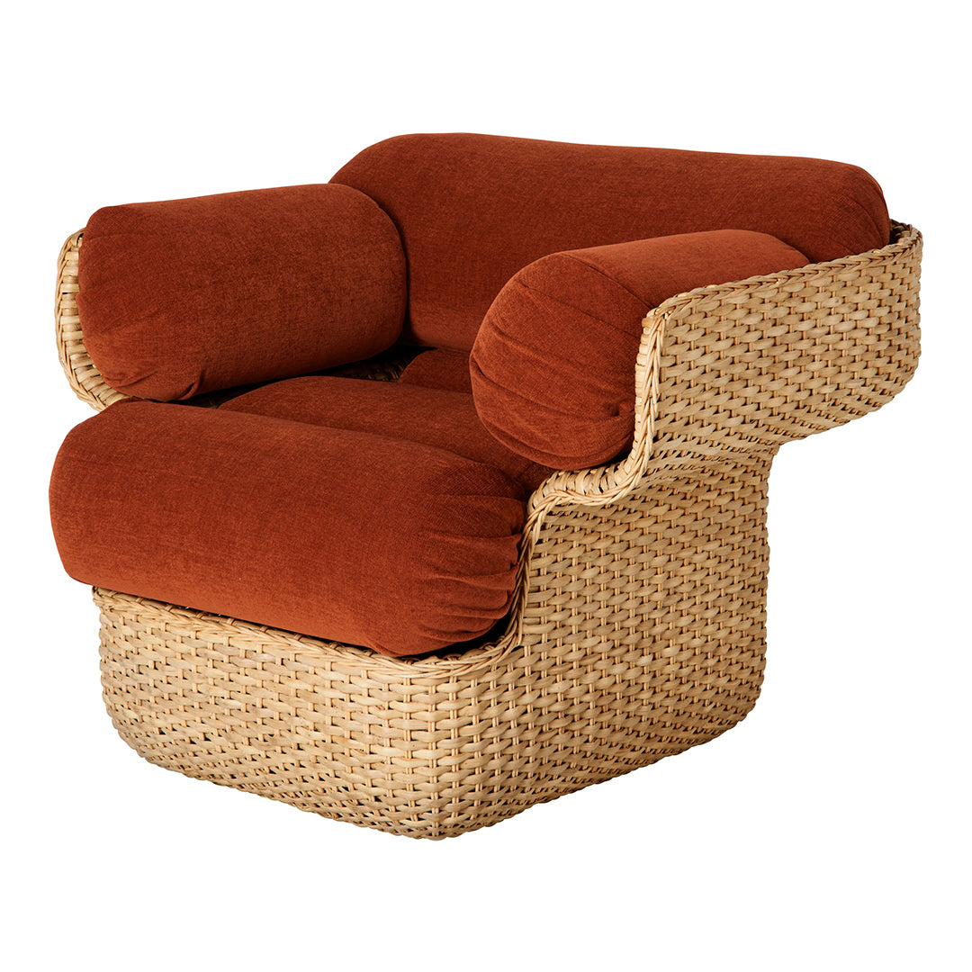 Premium Wicker Basket Lounge Chair for Patio, Outdoor & Garden - Comfortable Rattan Hanging Egg Chair with Cushion - Perfect for Relaxing, Reading & Sunbathing