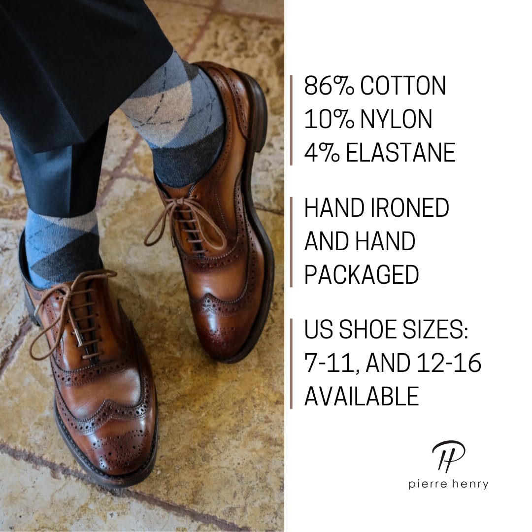Premium Cotton Over the Calf Dress Socks for Men (9-Pack) | Soft & Breathable Long Socks That Stay Up | Perfect for Business, Formal & Casual Wear