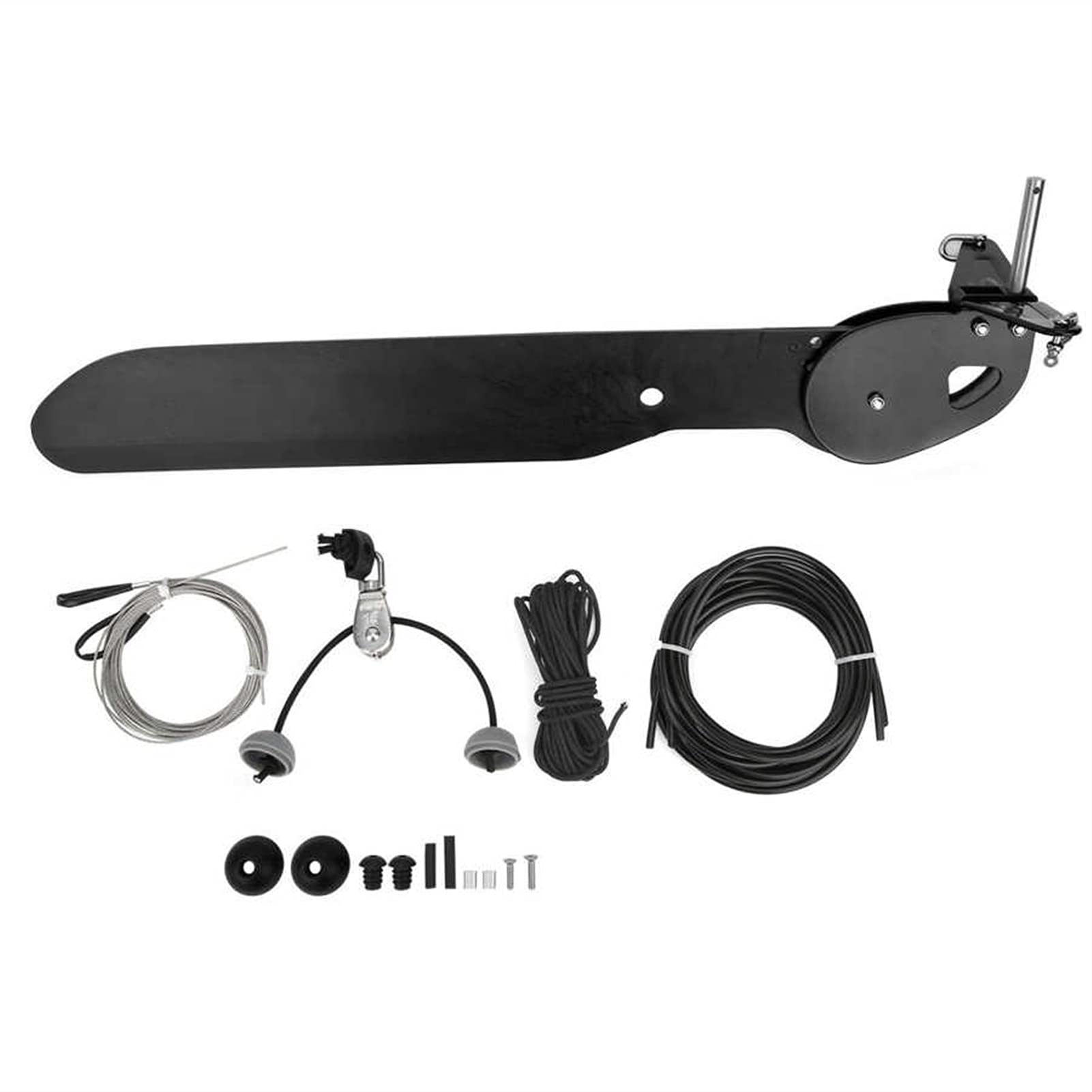 **Kayak Steering System Kit - Foot Control Rudder with Clip Buckle for Canoe & Kayak Boats | Perfect for Fishing, Touring & Water Sports**