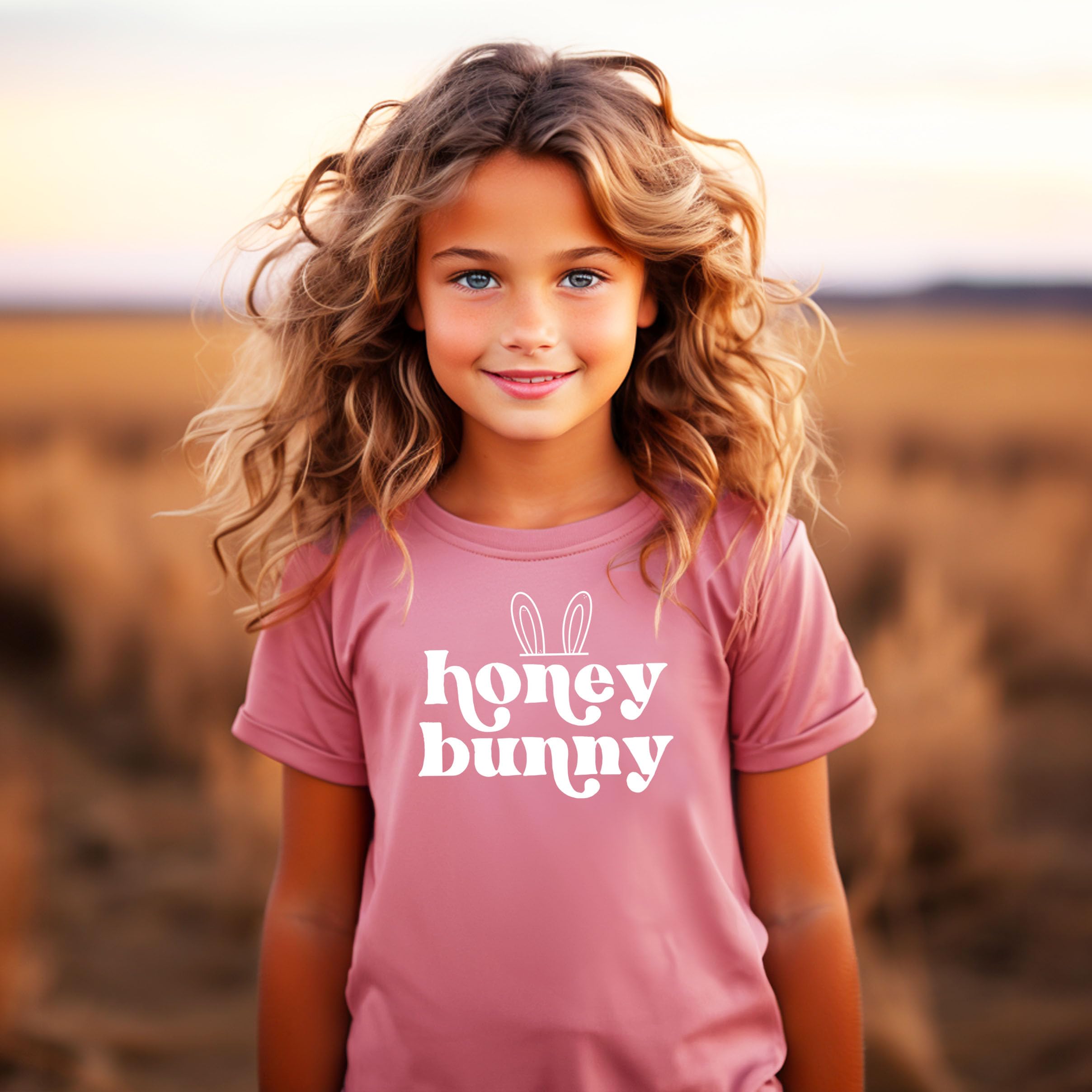 Olive Loves Apple Honey Bunny Easter Shirt - Cute Baby & Toddler Girls' Easter Outfit for Spring Celebrations & Family Photos