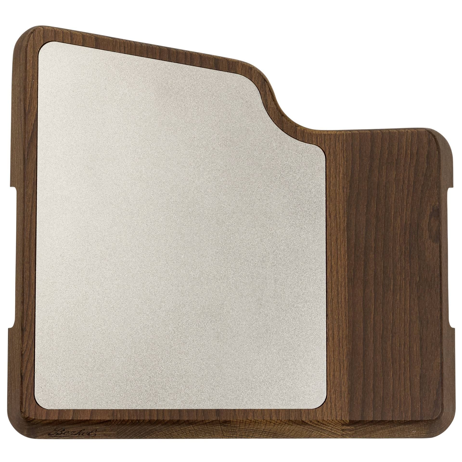 Premium Berkel Wooden Presenting Board with Stainless Steel Plate for Home & Professional Use – Perfect for Displaying Meat, Prosciutto, Cheese, Vegetables – Ideal for Charcuterie, Catering & Kitchen Decor | Made in Italy