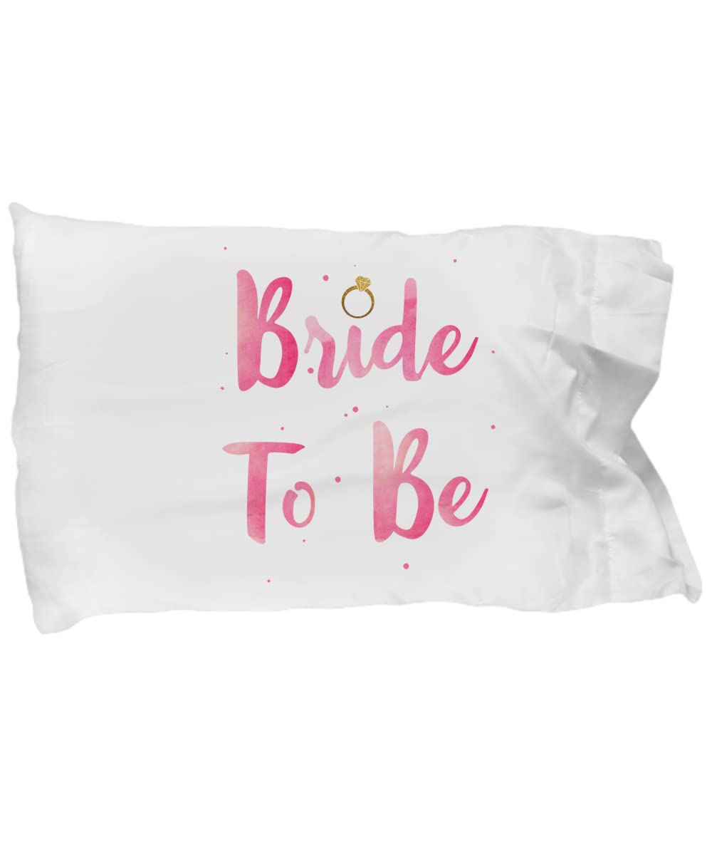 Bride to Be Pillowcase - Personalized Wedding Gift for Bride - Cute & Comfortable Bridal Pillow Cover - Perfect for Bachelorette Parties, Bridal Showers & Newlywed Home Decor