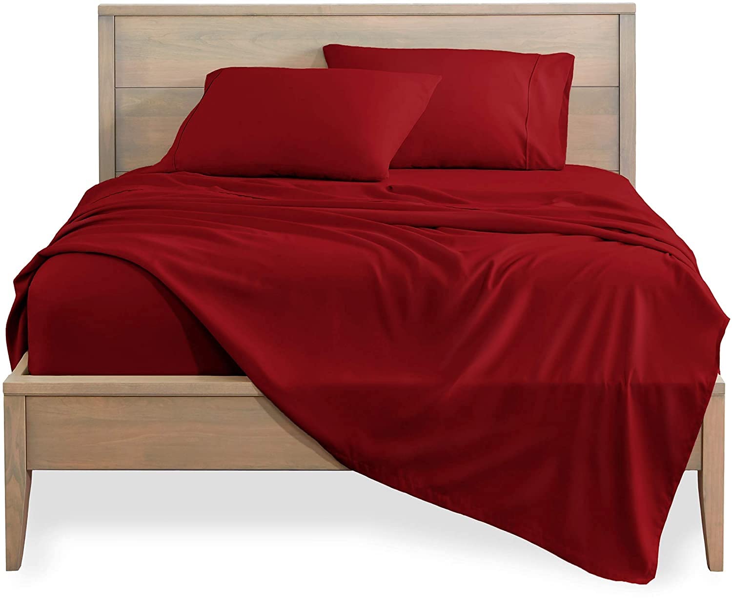 Premium 100% Tencel Eucalyptus Lyocell Full Size Bed Sheets 4pc Set - Silky Soft, Breathable & Moisture Wicking Percale Weave - 16