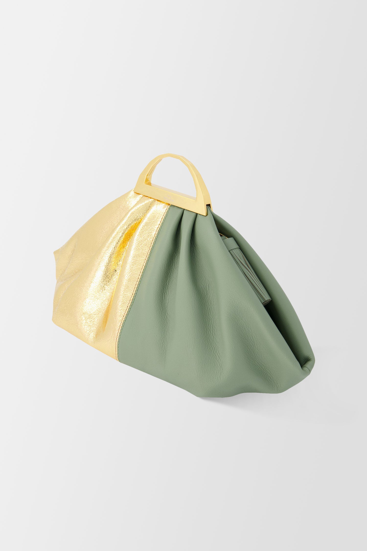 Volon Gabi Mini Handbag in Gold & Military Green - Stylish Crossbody Purse for Women, Perfect for Evening Out & Daily Use