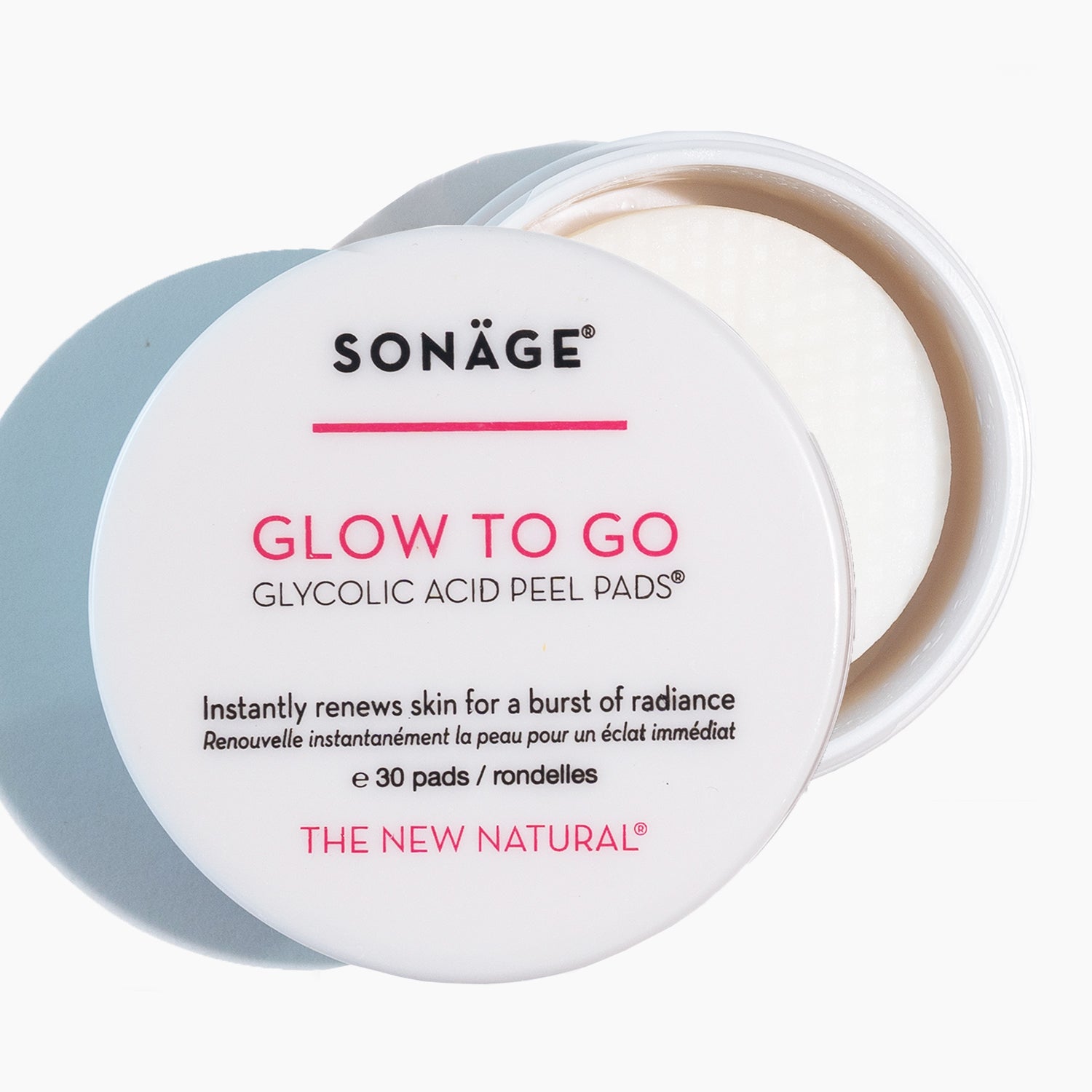 Glow To Go Glycolic Acid Peel Pads® - Exfoliating Facial Treatment for Brighter Skin | At-Home Skincare Routine & Travel-Friendly