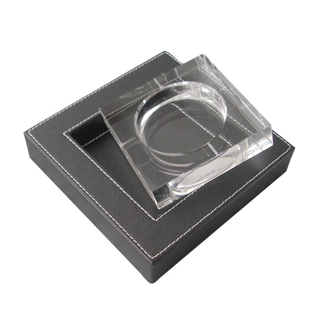 KINGFOM 10-Piece Office Desk Organizer Set - File Holder, Drawer Organizer, Pen Holder, Memo Paper Tray, Name Card Stand, Mouse Pad, Desk Mat, Crystal Display & Tissue Box Holder for Home & Office Workspace (T07H)