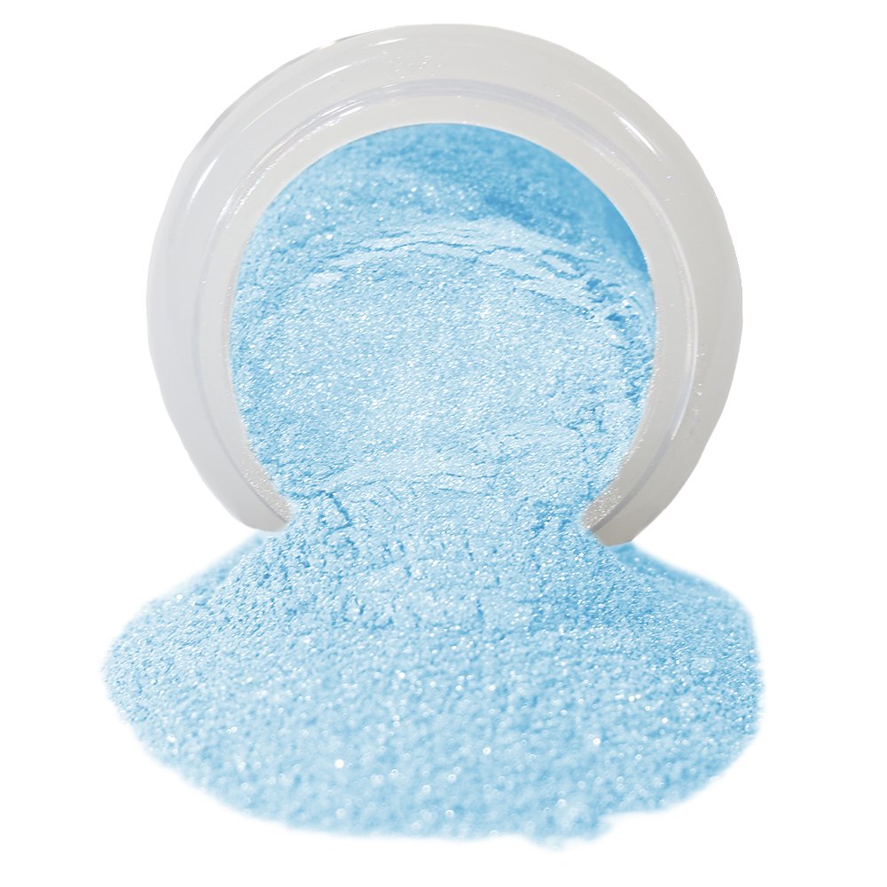 Pearl Blue Edible Luster Dust - 10g Food Grade Pearlescent Powder for Cake Decorating, Chocolate, Candy, Cookies | Vegan & USA-Made Cake Decor Supplies | Perfect for Birthday Cakes, Wedding Desserts & DIY Baking Projects