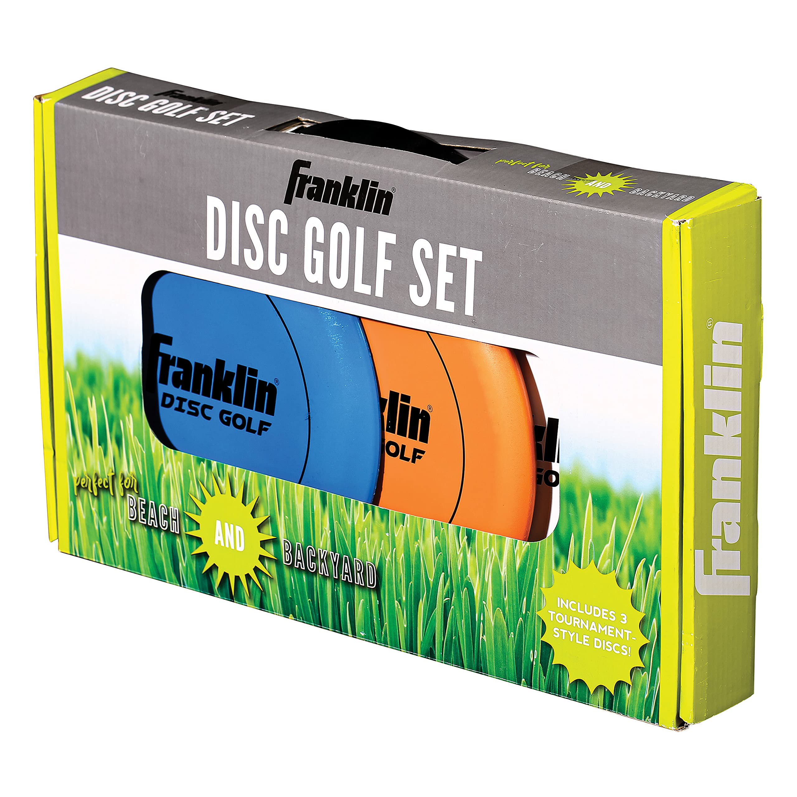 Franklin Sports Disc Golf Starter Set - 3 Discs for Beginners | PDGA Approved Golf Discs for Driving, Mid-Range & Putting | Perfect for Outdoor Recreation & Backyard Games