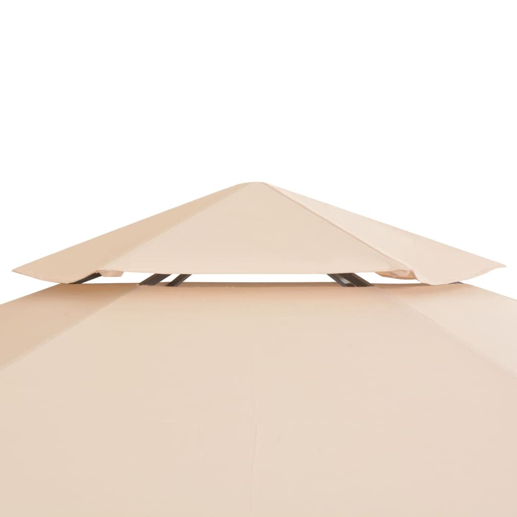 Premium 10x12ft Beige Outdoor Gazebo Tent - Waterproof Party Canopy for Backyard, Beach, Camping & Events | Heavy-Duty Pavilion Shelter with UV Protection for Weddings, Picnics & Outdoor Gatherings