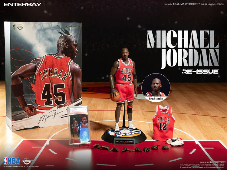 Enterbay Real Masterpieces 1/6 Scale NBA Chicago Bulls Michael Jordan 