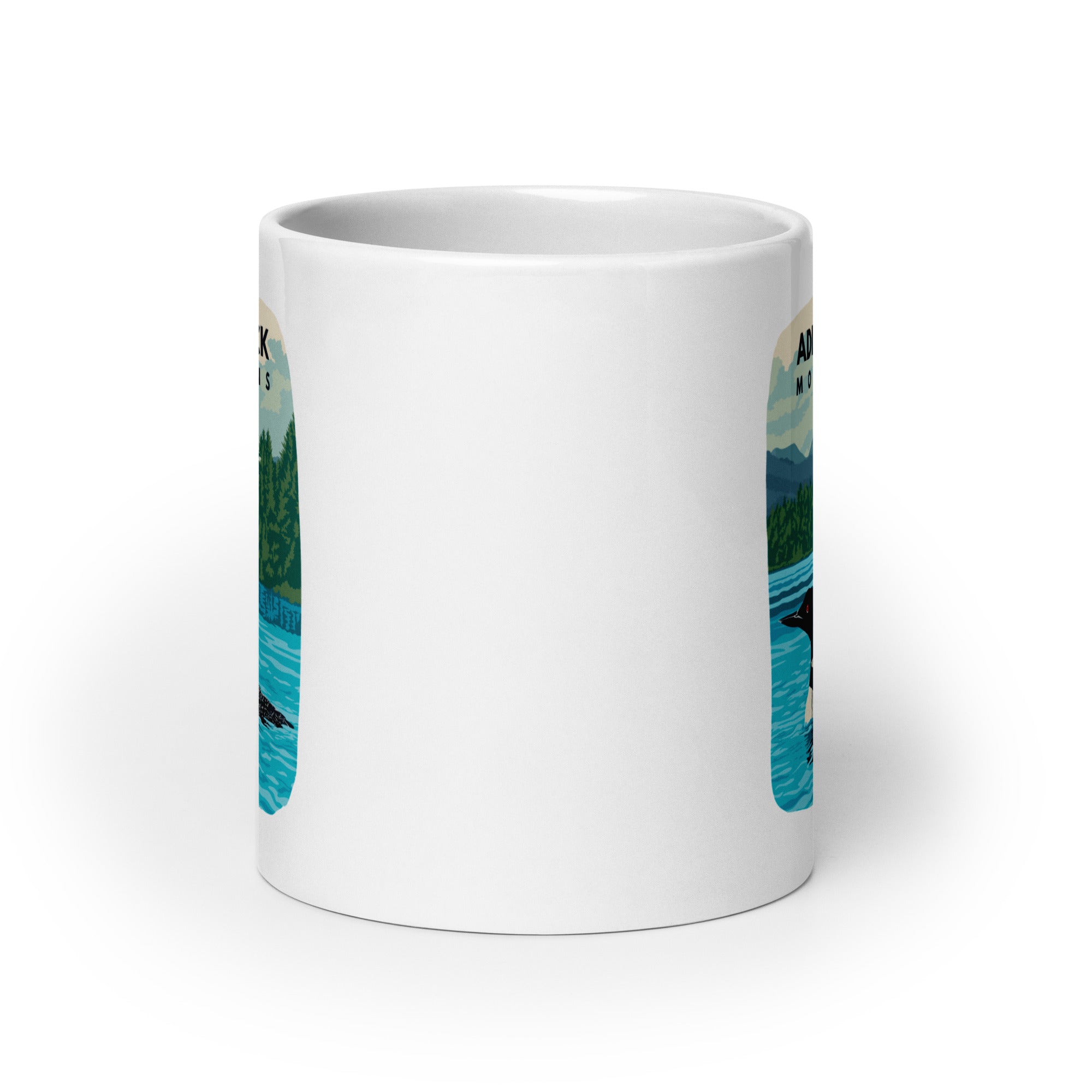Premium Ceramic Coffee Mug with Unique Loon Design - Perfect for Hot & Cold Beverages, Ideal for Home, Office, or Camping Use