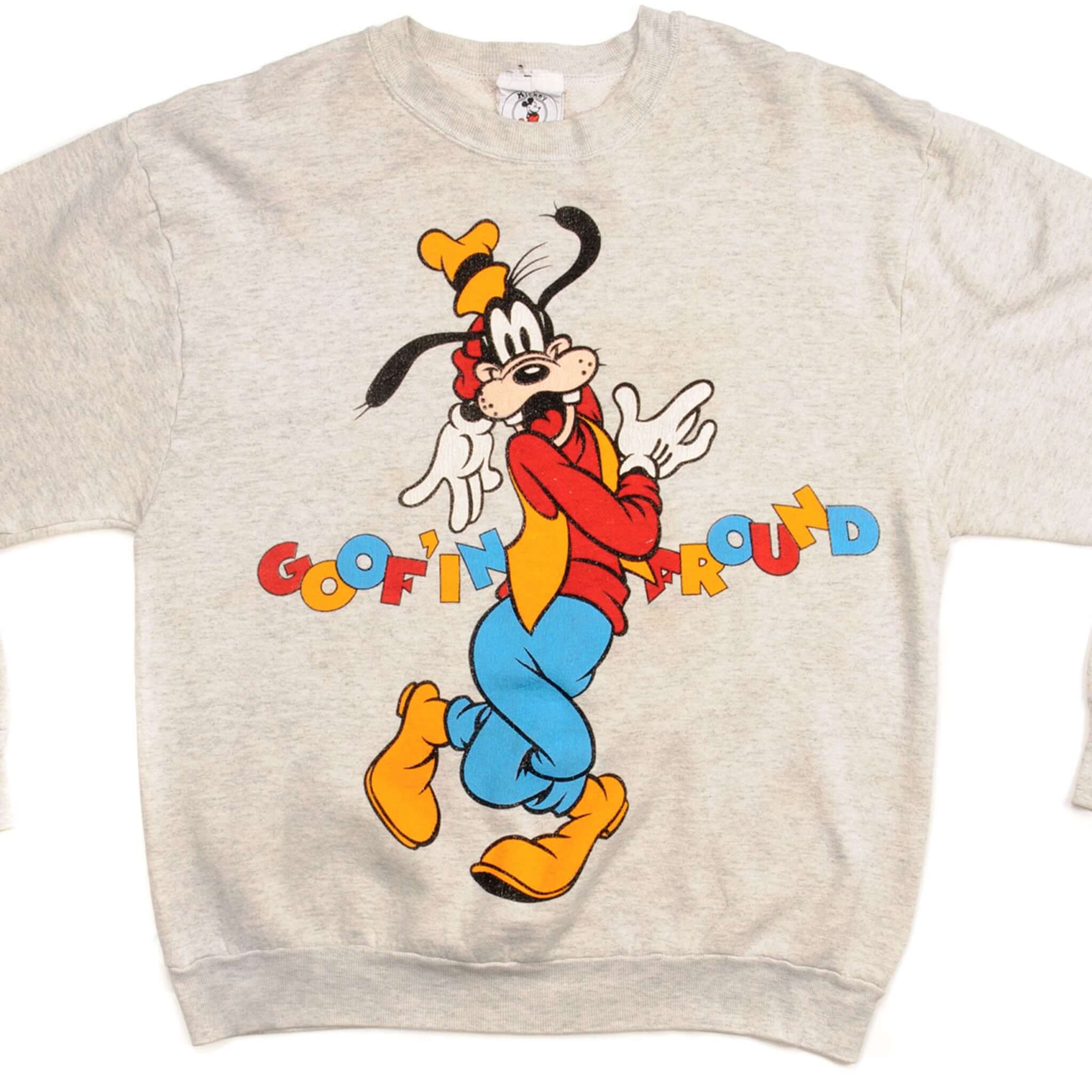 Vintage Disney Goofy Sweatshirt for Men & Women - Large Size, Soft Cotton Pullover Hoodie - Perfect for Casual Wear, Disney Fans & Collectors