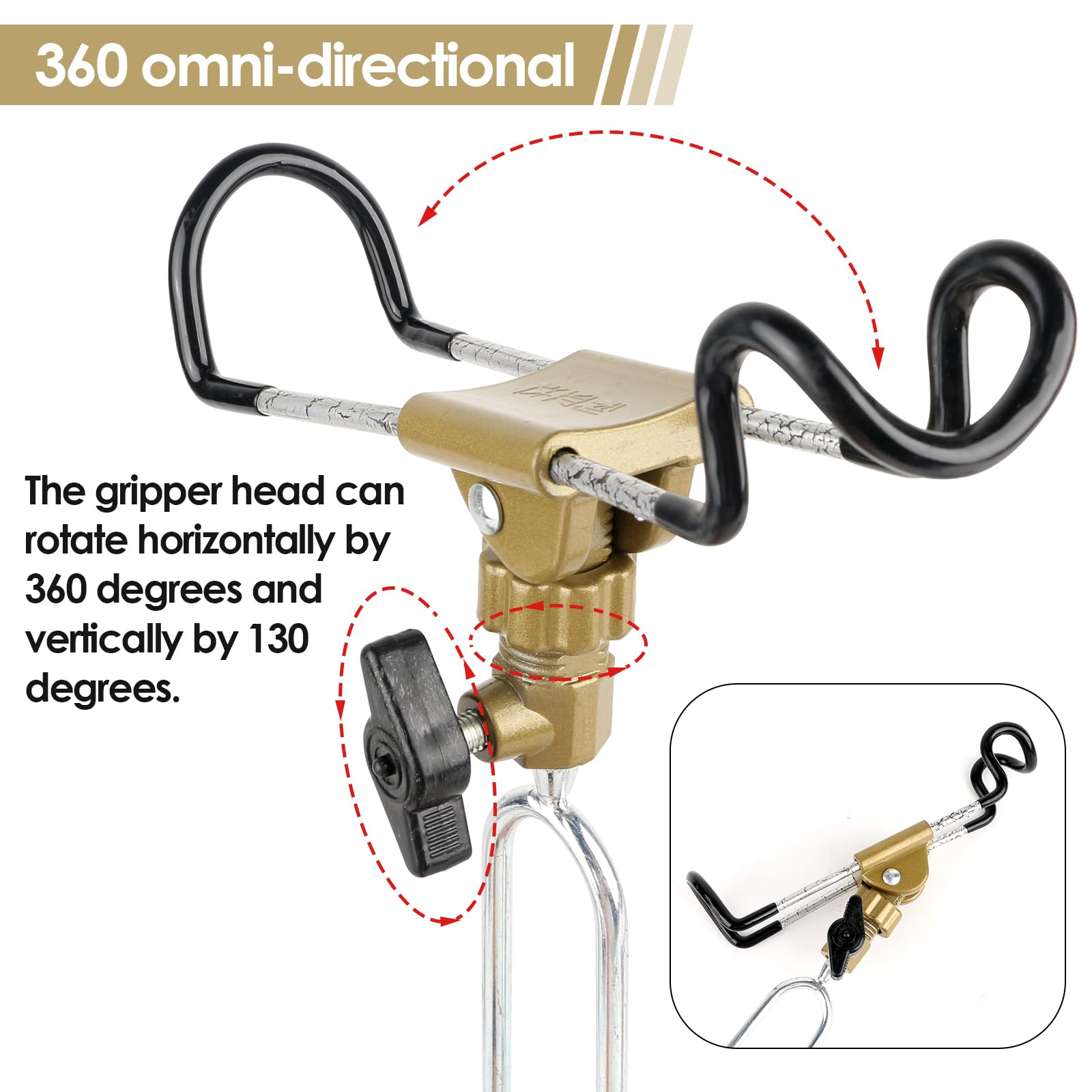 **Universal Adjustable Fishing Rod Holder with Alarm Bells - Dual-Purpose Hand & Sea Ground Plug for Bank Fishing | Perfect for Shore, Boat & Ice Fishing**