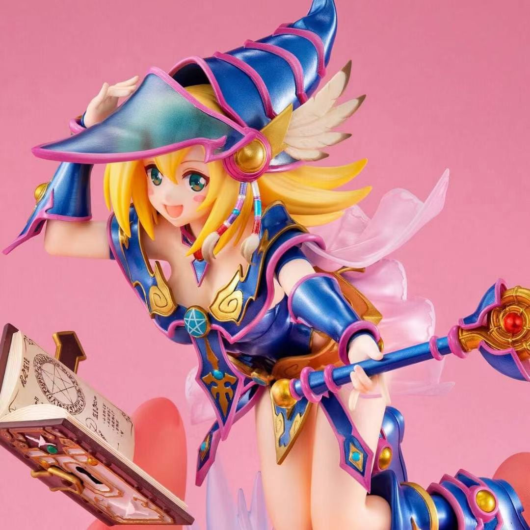 MEGAHOUSE Licensed Dark Magician Girl PVC Figure - Yu-Gi-Oh! Anime Collectible for Display & Gaming Room Decor