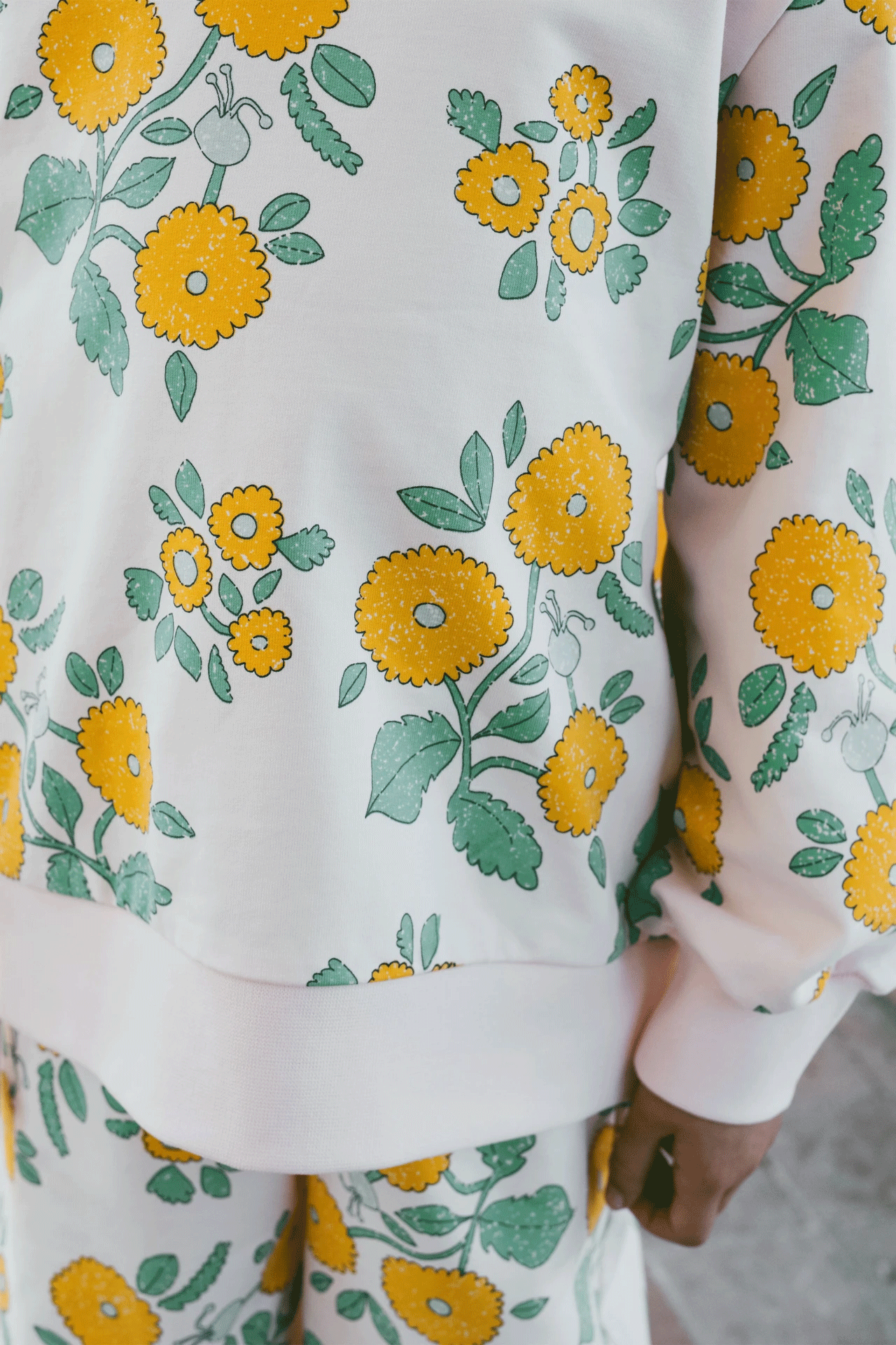 Tinycottons Kids Flowers Sweatshirt - Soft Cotton Pullover with Floral Print for Girls & Boys | Perfect for School, Playdates & Family Outings