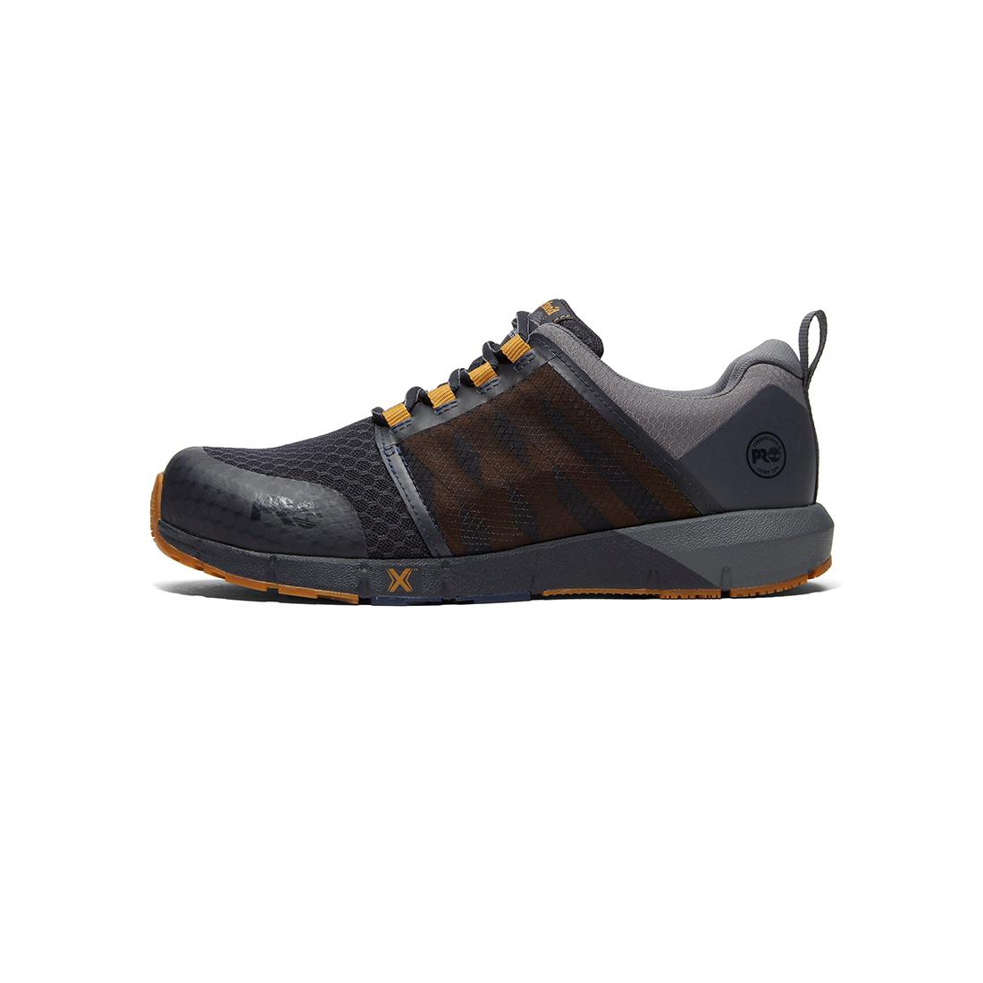 Radius Composite Toe Work Shoes for Men - Lightweight Safety Boots, Slip Resistant, Electrical Hazard Protection - Blue Grey - Ideal for Construction, Warehouse & Industrial Work