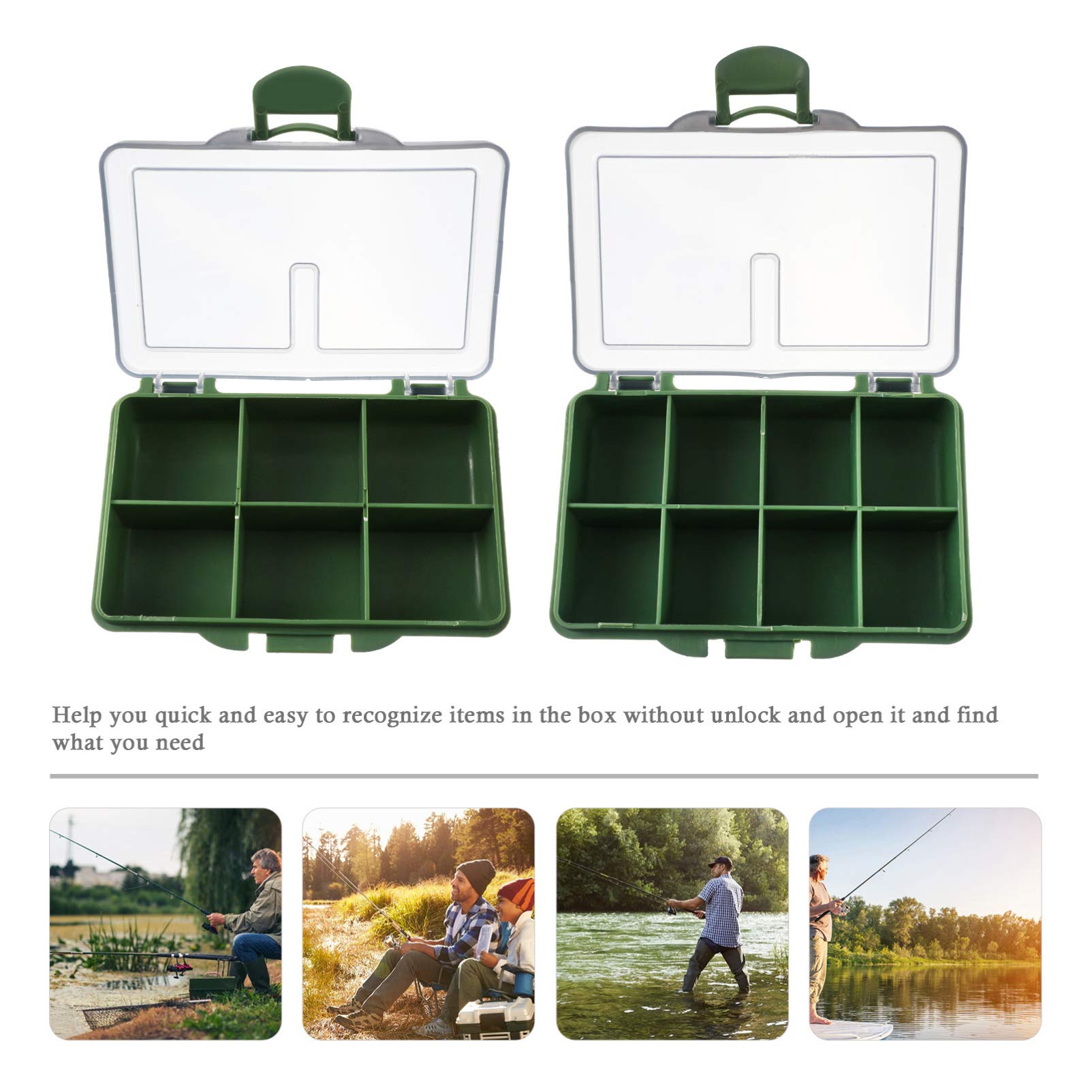 **BESPORTBLE 2-Piece Fishing Tackle Storage Box – Waterproof Bait & Lure Organizer Case with Adjustable Dividers – Perfect for Freshwater & Saltwater Fishing Trips**    *(Use Case: Ideal for organizing hooks, lures, and fishing accessories during boat trips, shore fishing, or camping adventures.)*