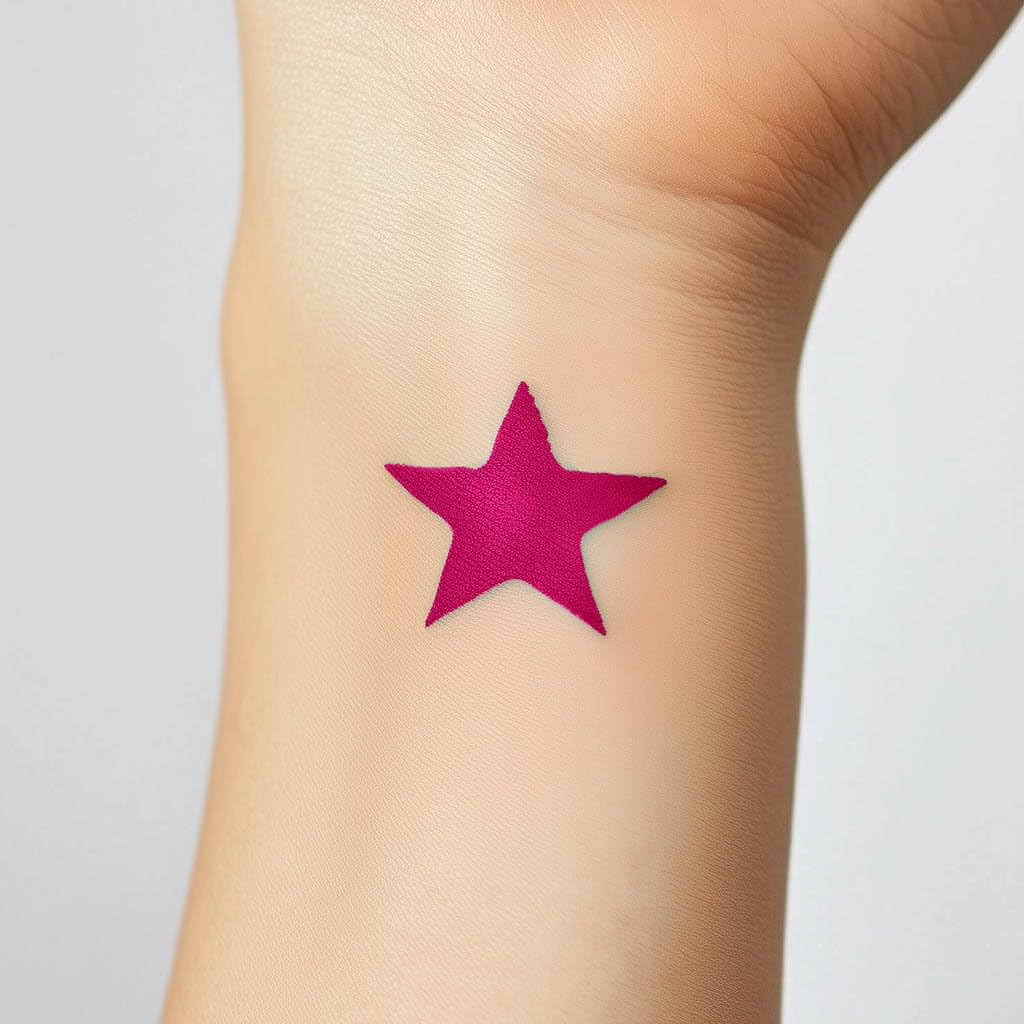 Stargazer Semi-Permanent Tattoo Pen - Fuschia Pink No.12 for Temporary Body Art | Perfect for Parties, Festivals & Creative Self-Expression