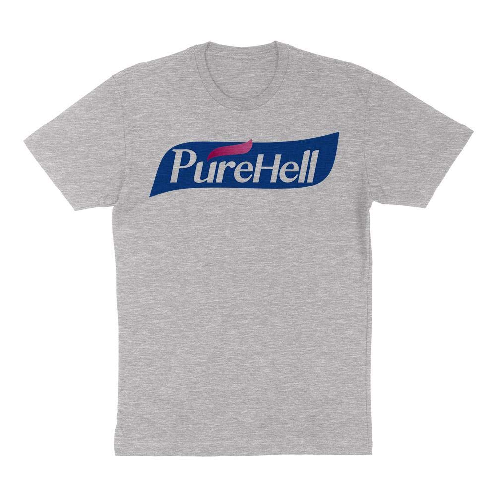 Funny Germ Parody T-Shirt - Pure Hell Hand Sanitizer Design | Unisex Cotton Tee for Men & Women | Perfect for Halloween, Cosplay & Comedy Events