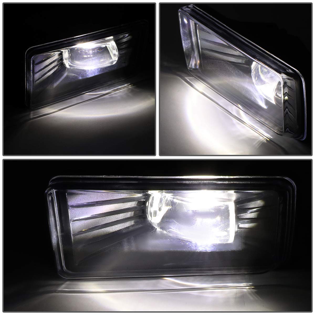 DNA MOTORING FL-ZTL-264-CH LED Fog Light Kit with Switch - Compatible with 2014-2015 Chevy Silverado 1500 - Driver & Passenger Side - Enhanced Visibility for Night Driving & Foggy Conditions