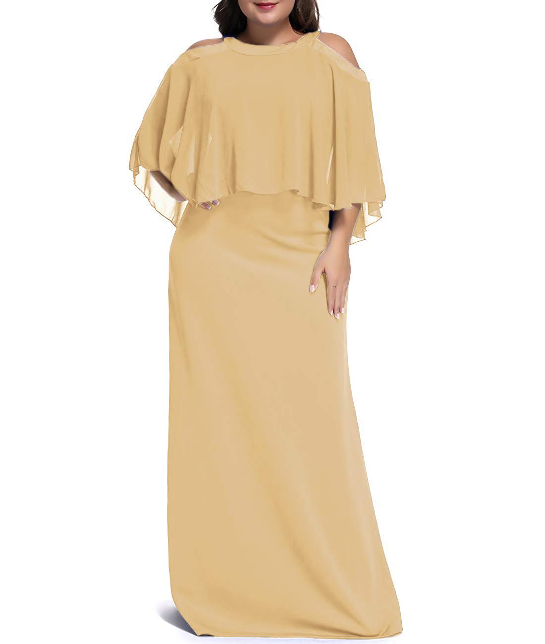 Elegant Plus Size Mother of The Bride Dresses - Chiffon Formal Evening Gowns for Wedding | Perfect for Church Ceremonies, Reception Parties & Special Occasions
