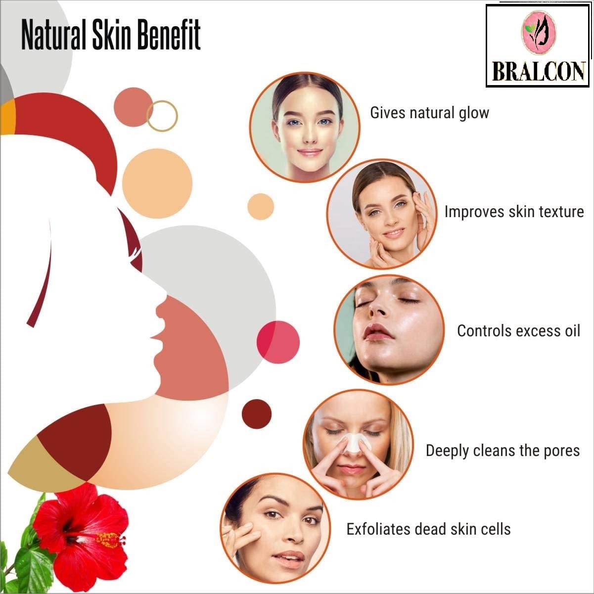 Organic Neem, Bhringraj & Hibiscus Flower Powder Combo - 300g (100g x 3) | Natural Skin Whitening & Hair Growth Treatment | For Face Care, Hair Conditioning & Scalp Health | Vegan, Chemical-Free Beauty Solution for Glowing Skin & Stronger Hair