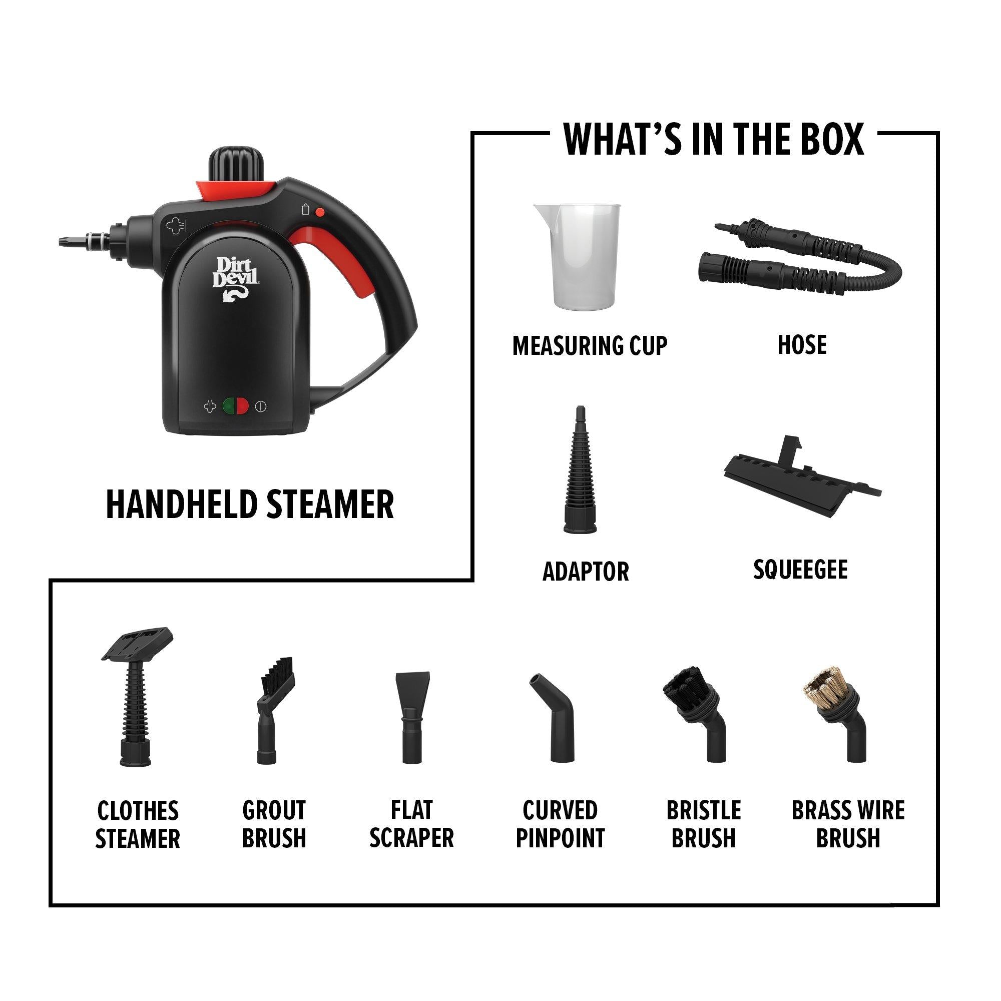 7 in 1 Handheld Steamer for Clothes - Portable Garment Steamer with Multiple Attachments - Perfect for Travel, Home, and Office Use