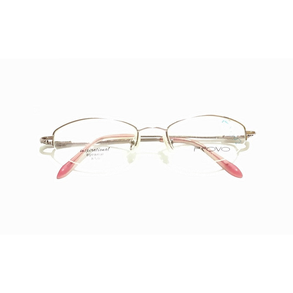 Pink Supra Half Rimless Blue Light Blocking Computer Glasses for Women - Anti Eye Strain Glasses for Office Work, Gaming & Screen Time (P850PK)