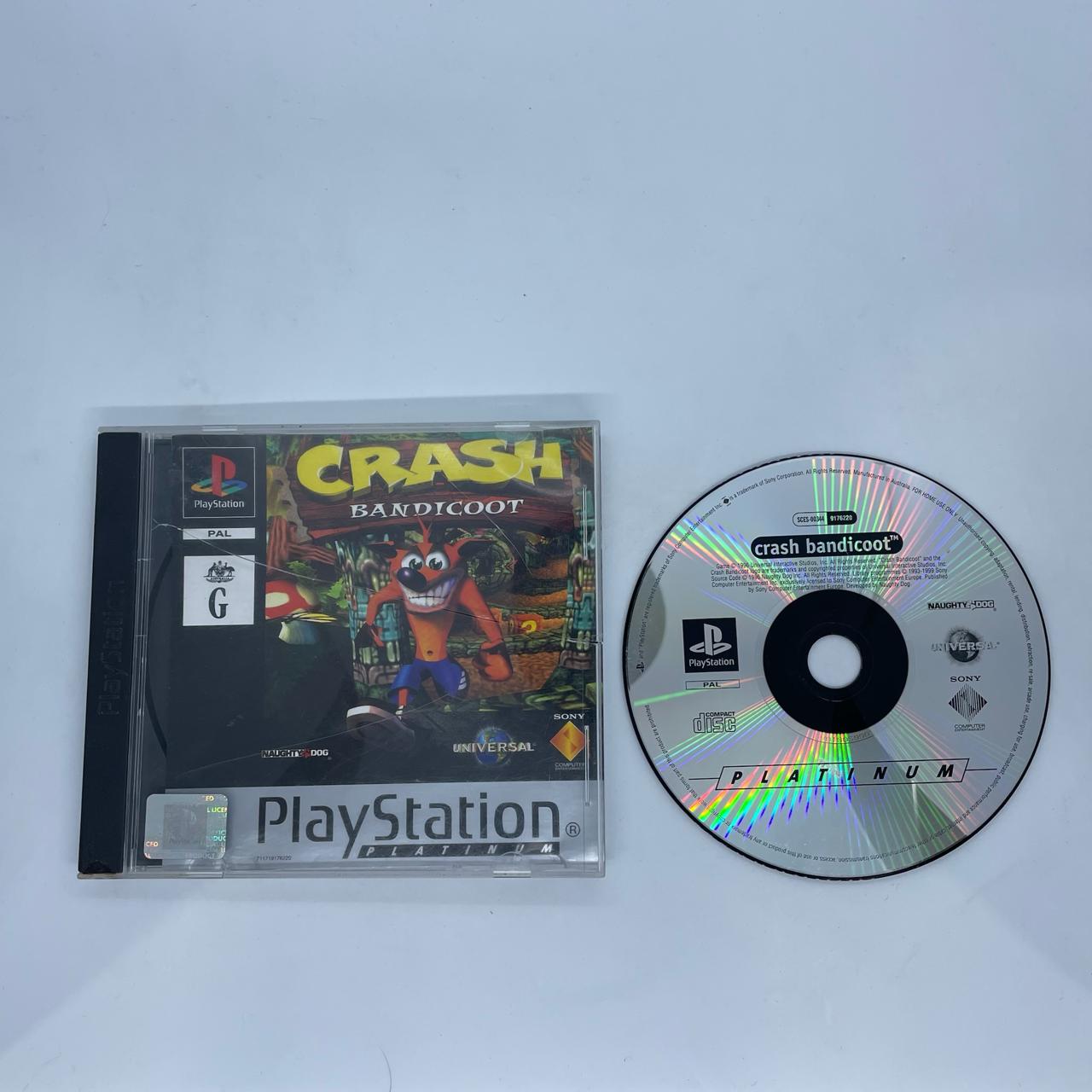 Original Crash Bandicoot PS1 Game for Playstation 1 - PAL Version - Classic Platformer Adventure for Retro Gaming & Collectors