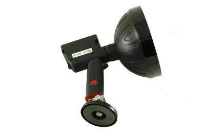 Larson Electronics 5 Million Candlepower Rechargeable Spotlight with Tilting Magnetic Base - Powerful Handheld Flashlight for Camping, Hunting, Emergency & Outdoor Adventures