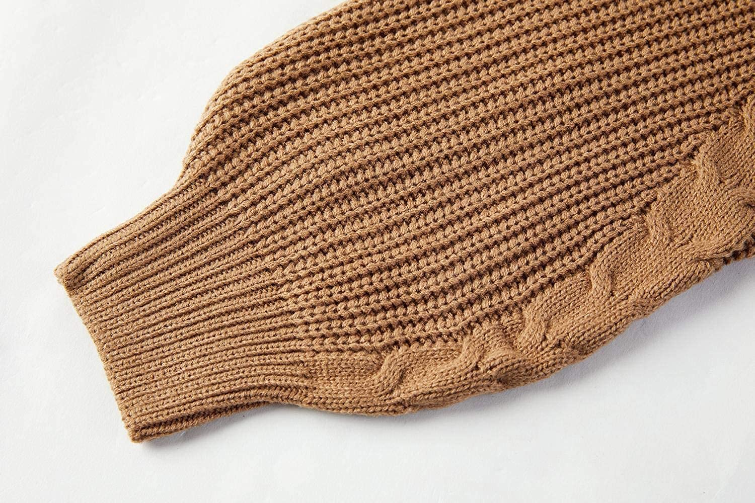 Plus Size Women's Chunky Cable Knit Turtleneck Sweater - Long Sleeve Loose Casual Jumper Top for Winter Fashion & Cozy Outfits