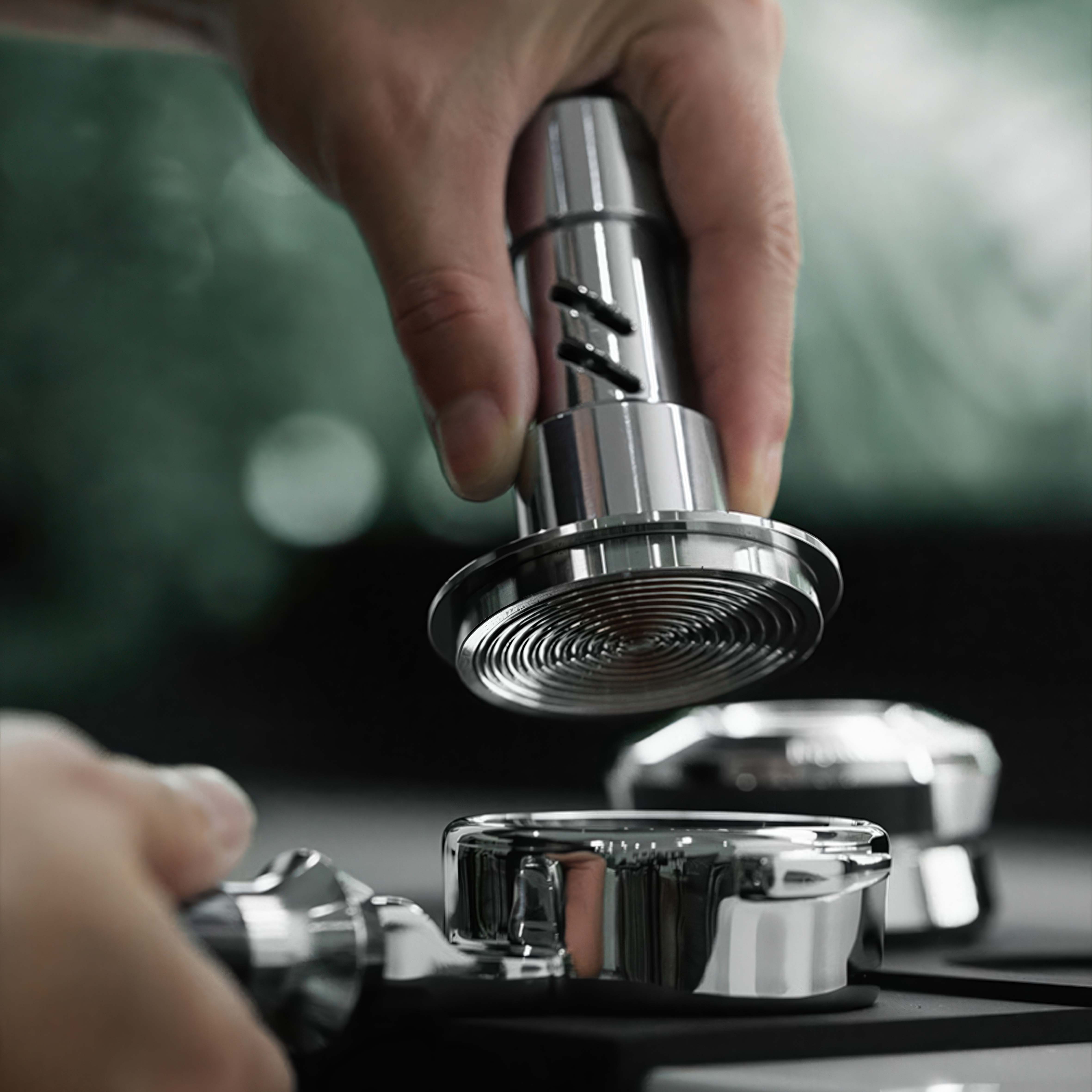 Premium Titan Tamper and Coffee Distributor - Barista Tool for Espresso Machine, Perfect for Home Brewing and Professional Coffee Shops | Even Coffee Grounds for Rich Flavor