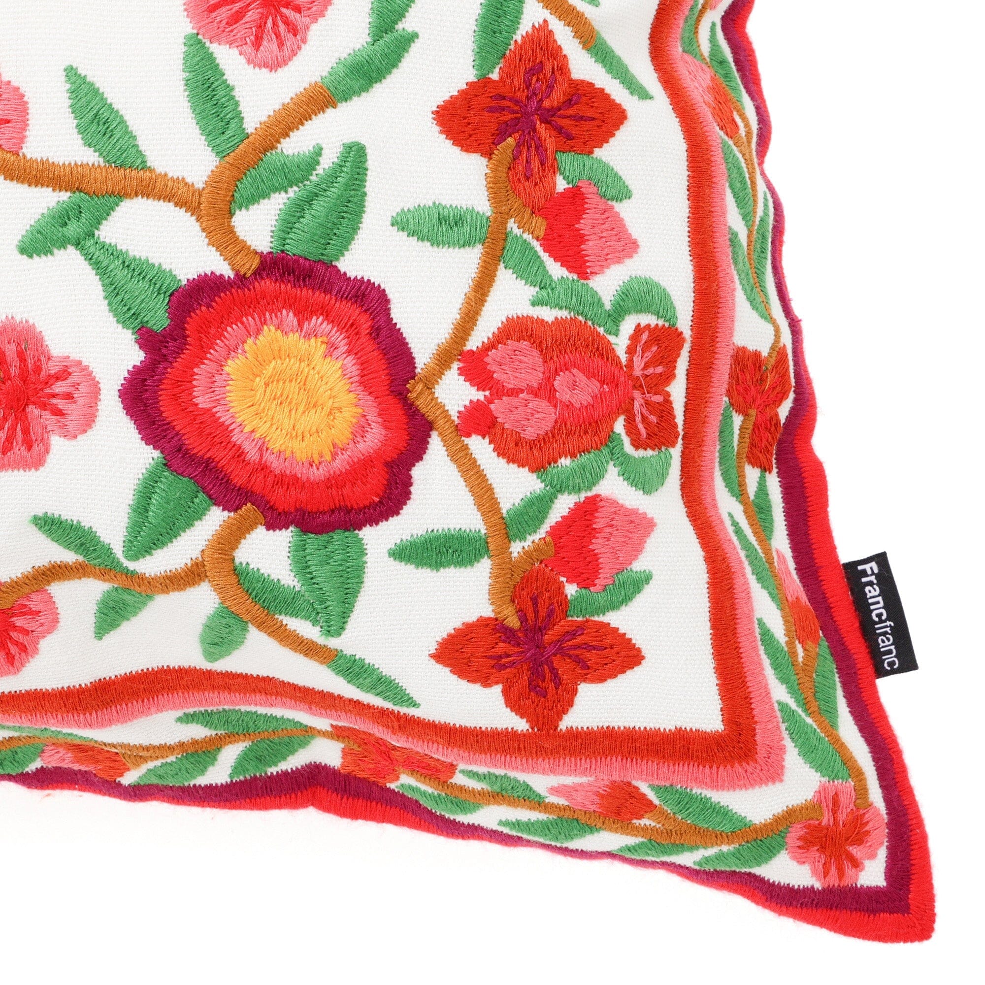 Premium 18x18 Inch Flower Print Cushion Cover - Soft Decorative Pillow Case for Sofa, Bed, Living Room - Home Decor Accent for Cozy Comfort