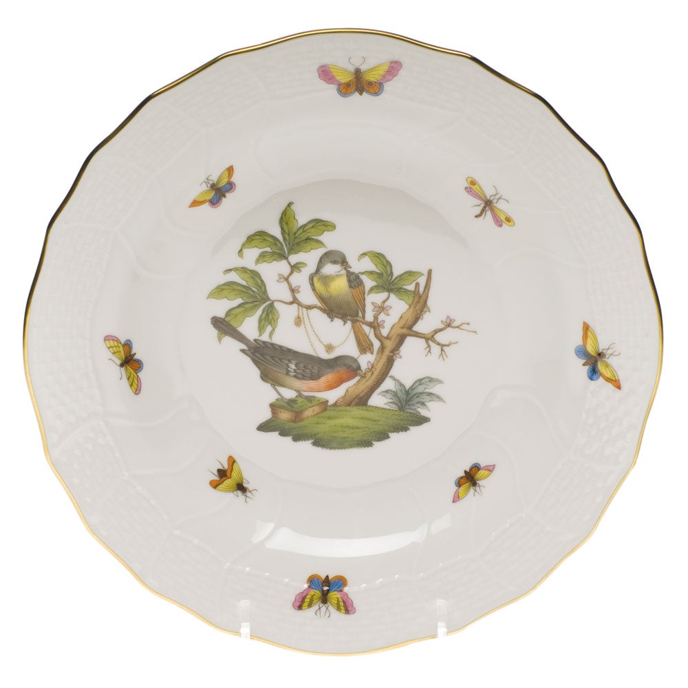 Rothschild No.2 Bird Design Dessert Plate - Elegant Fine China for Afternoon Tea, Wedding, and Special Occasions