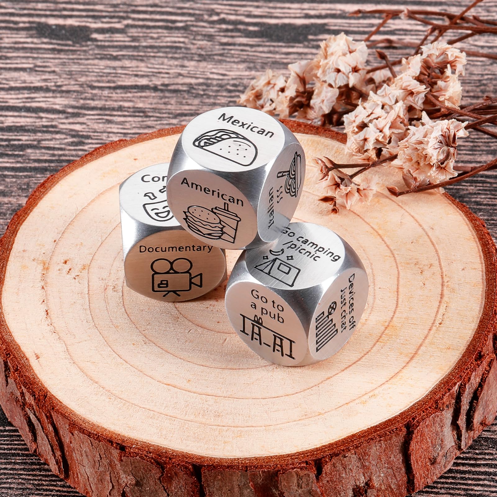 Fun Adult Stocking Stuffers & Couples Gifts - Naughty Dice Game for Date Night, Anniversary, Birthday, Valentine's Wedding (Him/Her, Boyfriend/Girlfriend, Husband/Wife) - Perfect for Romantic Evenings & Spicing Up Relationships