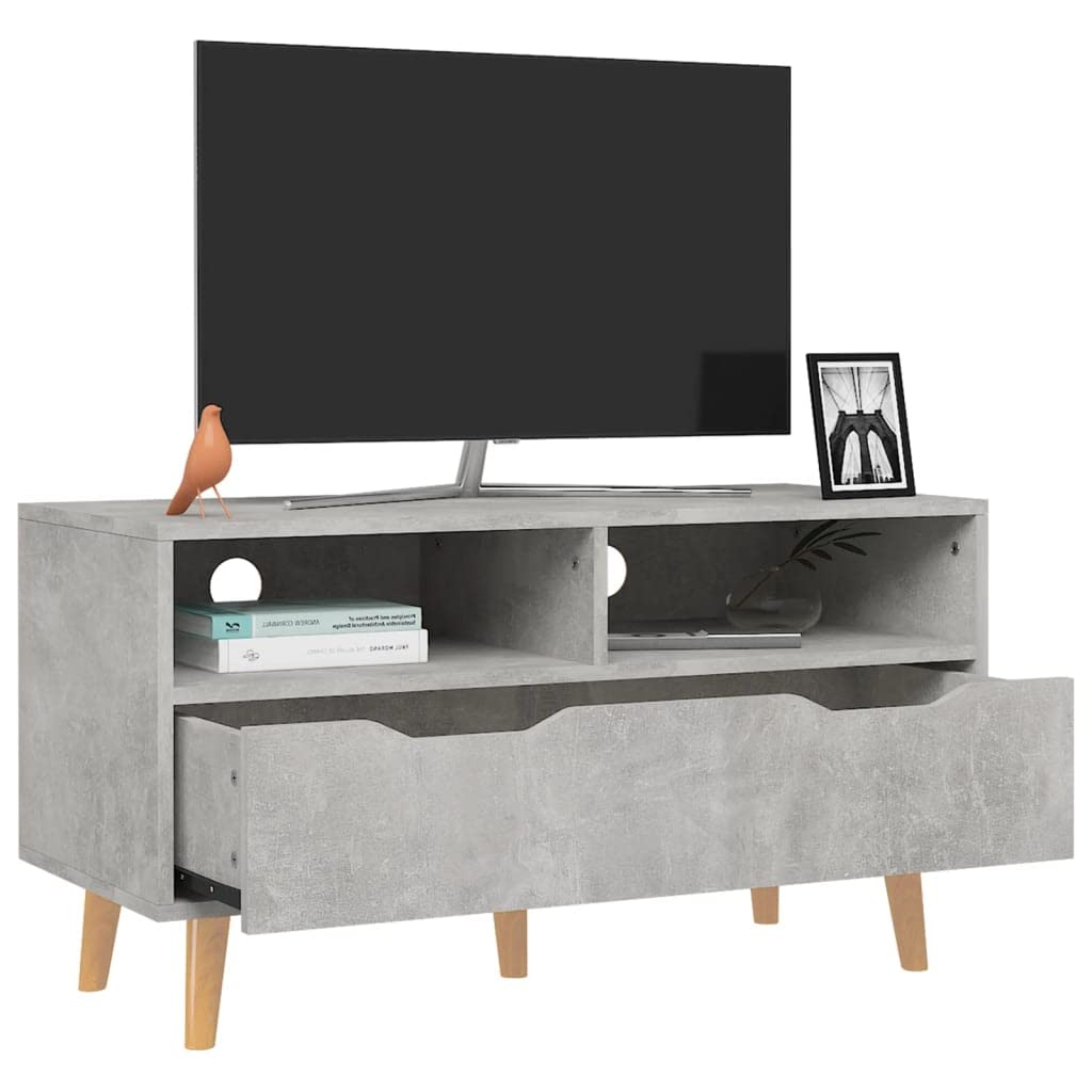 Modern TV Console Media Cabinet - 35.4