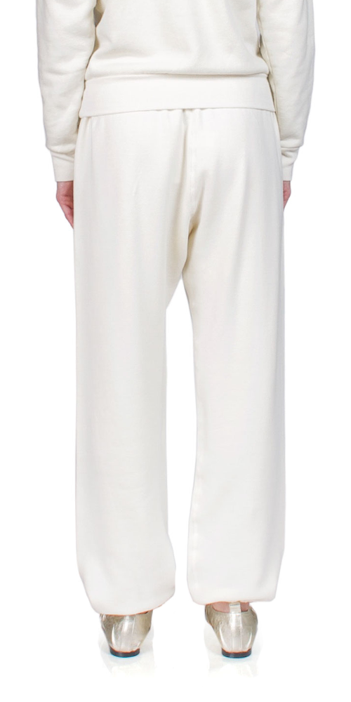 Classic Cream Sweatpants for Women - Soft Cotton Lounge Pants with Elastic Waistband - Perfect for Yoga, Running, Gym & Relaxing at Home