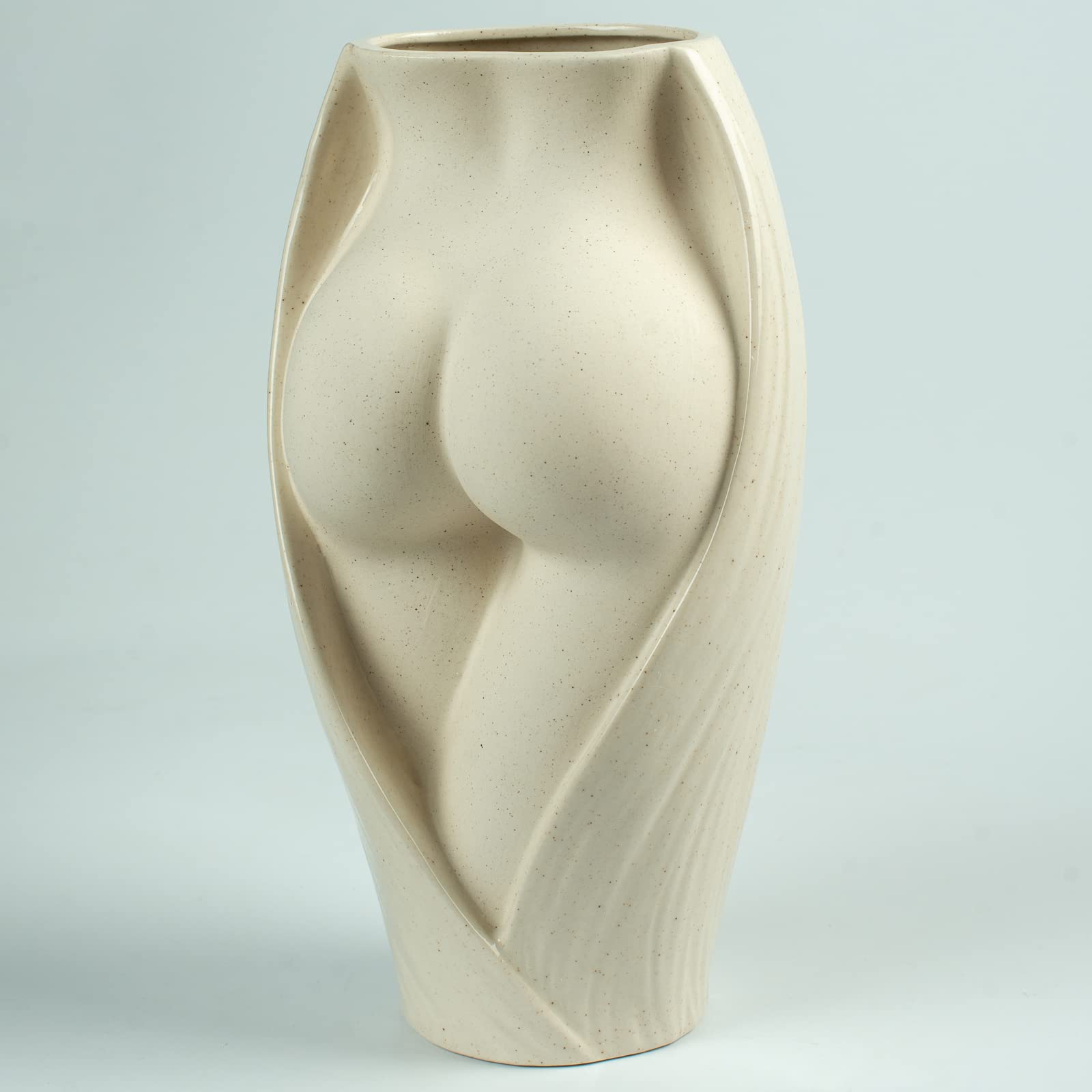 White Ceramic Female Body Vase - 10.24 Inch Tall Decorative Flower Vase for Home Decor, Unique Planter for Succulents & Floral Arrangements - Perfect for Living Room, Bedroom & Wedding Centerpieces