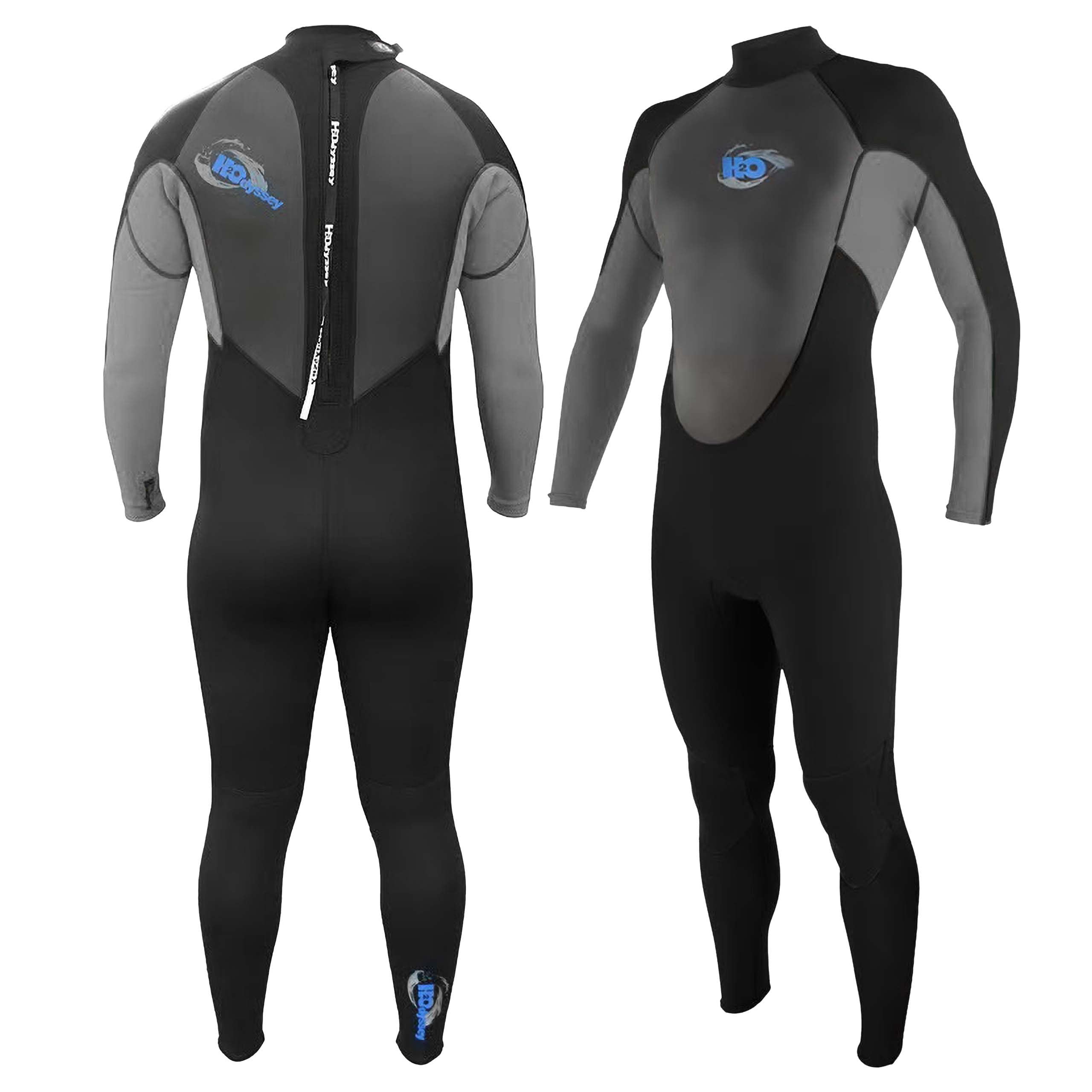 H2Odyssey Momentum 4/3mm Men's Wetsuit - Premium Neoprene Long Sleeve Swimsuit for Surfing, Diving & Water Sports | All-Season Comfort & Warmth