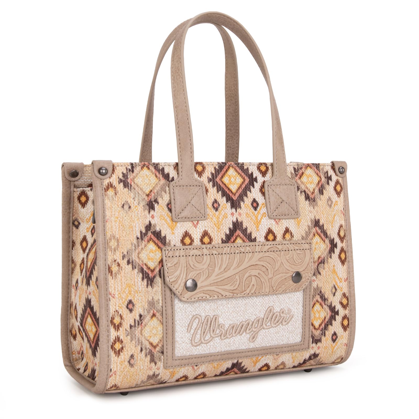 Montana West Wrangler Aztec Tote Bag for Women - Stylish Western Purse & Handbag for Everyday Use, Work, Travel & Shopping