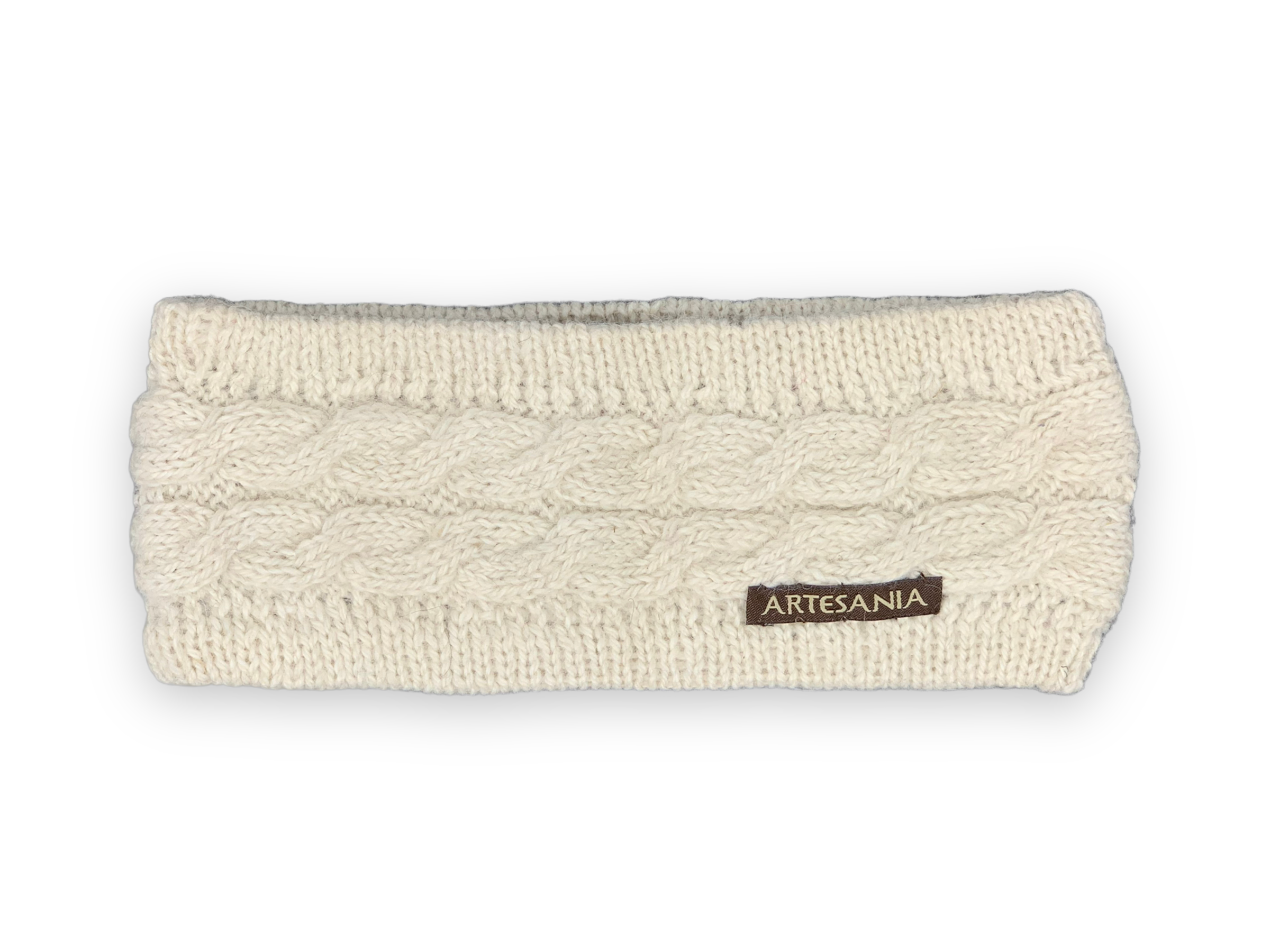 Aymara Ivory Headband - Handmade Wool Head Wrap for Women | Perfect for Yoga, Meditation & Boho Fashion