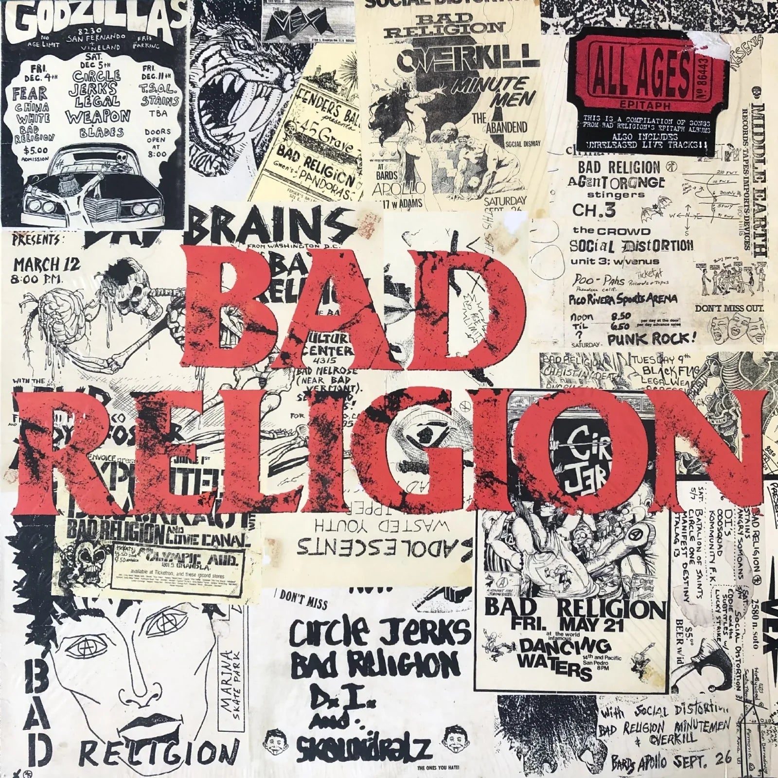Bad Religion All Ages CD - Punk Rock Music Album for Fans & Collectors | Perfect for Road Trips, Workouts & Punk Rock Parties