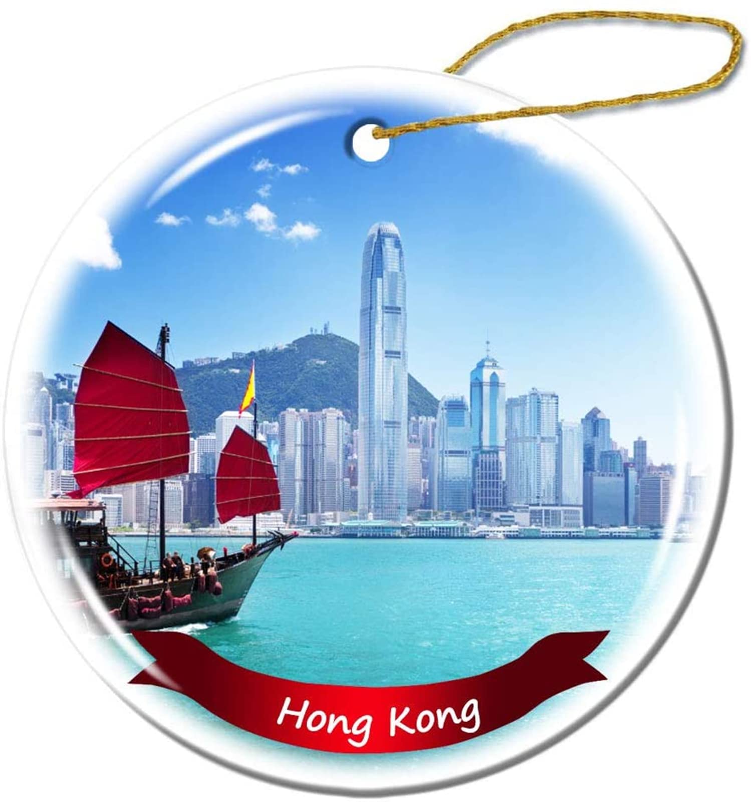 Hong Kong Christmas Ornament - 3