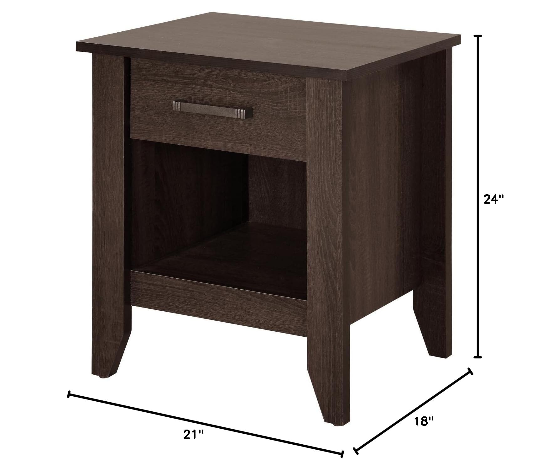Lennox 1-Drawer Nightstand - 24