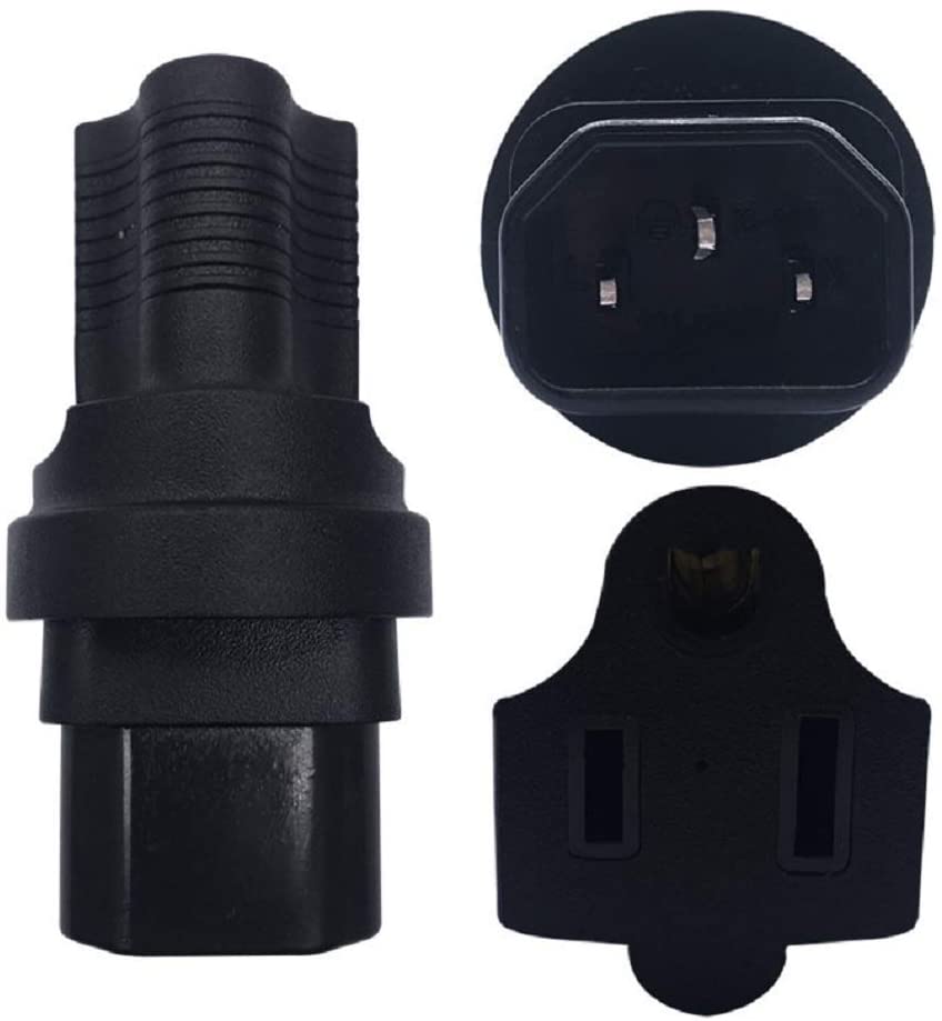 Universal Power Cord Adapter with Captive Plug - Compatible with Multiple Devices for Home, Office & Travel Use