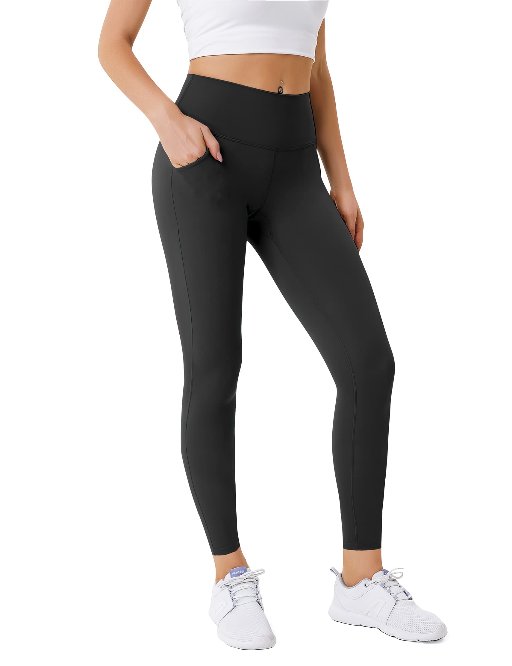 3 Pack High Waisted Yoga Pants for Women - No See Through, Tummy Control Workout Leggings - Buttery Soft & Breathable for Running, Gym & Lounge Wear
